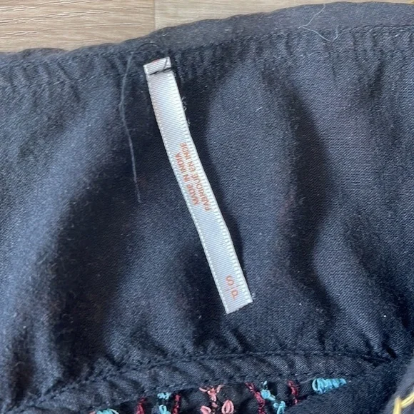 Free People Bohemian Batiste Frida Embroidered Dress/Top sz S - Picture 4 of 8